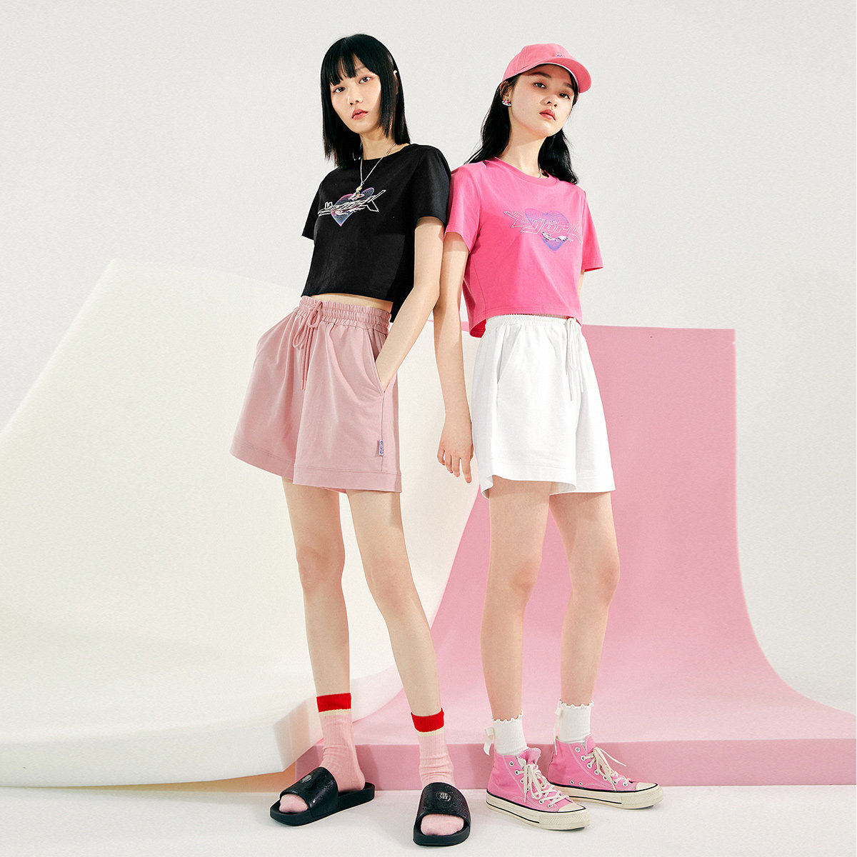 太平鸟高腰休闲运动短裤新款休闲裤 太平鸟广仁休闲裤