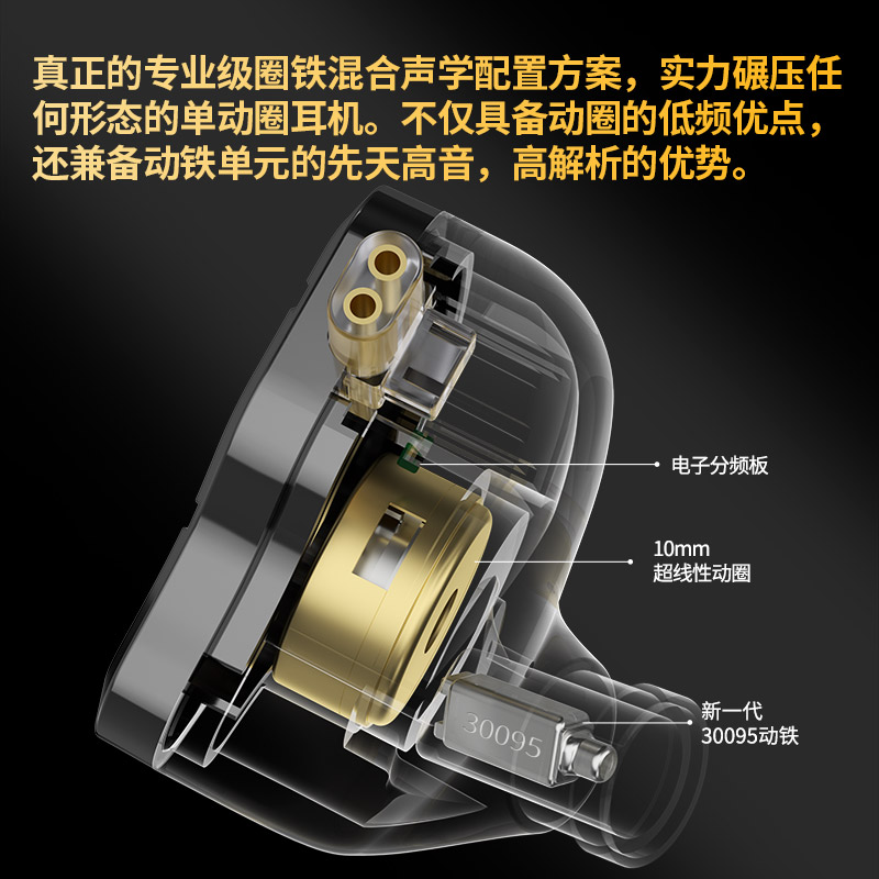 KZ ZSN PRO 2有线圈铁耳机入耳式动铁HiFi线控高音质带麦重低音 - 图0