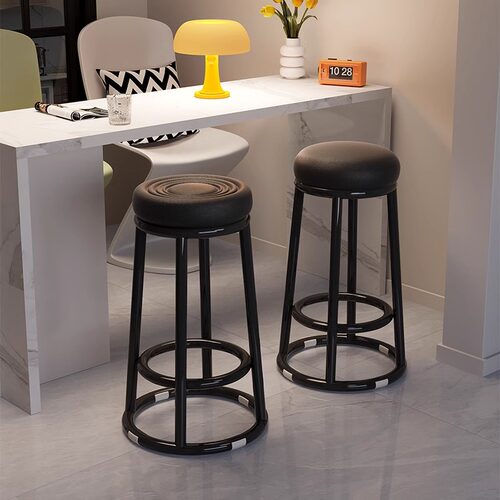 前台吧椅收银台吧台椅岛台椅子轻奢高级感实验室凳子酒吧椅高脚凳 - 图0