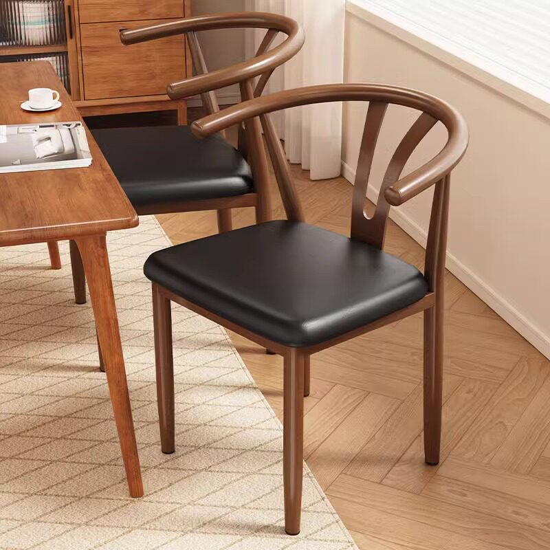 餐椅家用太师椅新中式餐厅茶桌椅子出租房用仿实木铁艺凳子靠背椅,淘宝优惠券,粉丝福利购,淘宝优惠卷