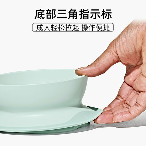 oxo奥秀辅食碗吸盘碗婴儿吃饭训练儿童餐具宝宝碗防摔饭碗餐盘 - 图1