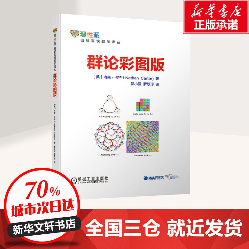 群论彩图版 内森 卡特 郭小强 罗翠玲 初级课程 观察魔方 晶体学 数字群 代数定义 青少年数列微积分解析几何数学建模趣味数学学习 - 图0