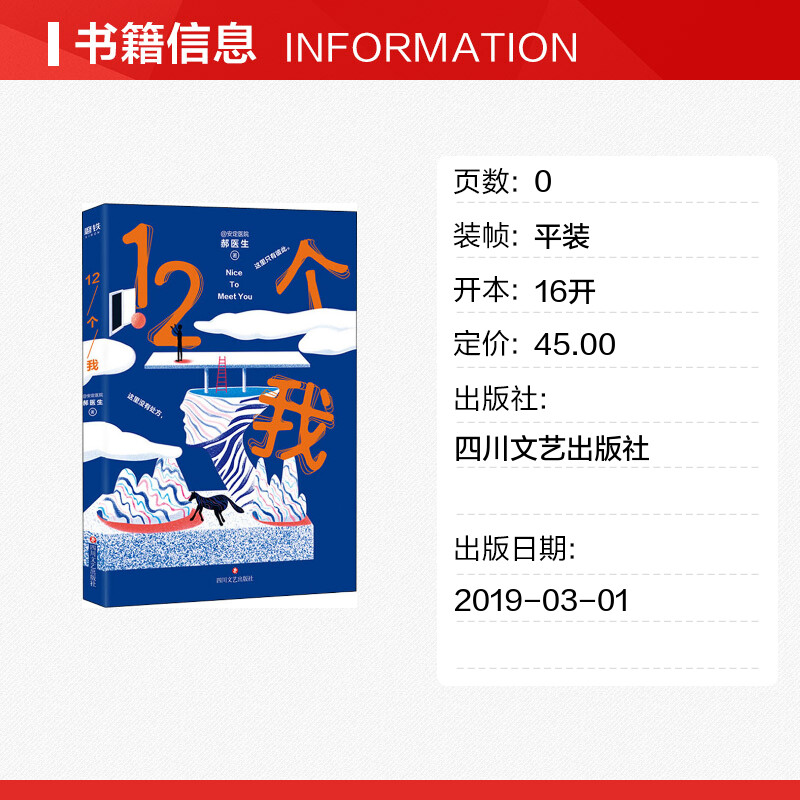 12个我 安定医院郝医生 著 短篇小说集/故事集文学 新华书店正版图书籍 四川文艺出版社 - 图0