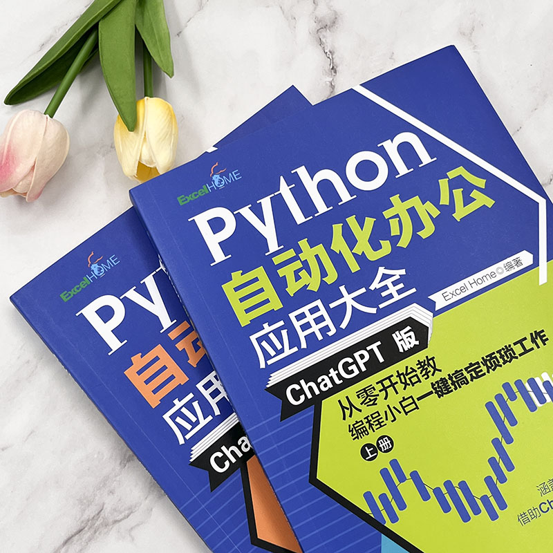 Python自动化办公应用大全 ChatGPT版 从零开始教编程小白一键搞定烦琐工作(全2册) Excel Home 编 程序设计（新）专业科技