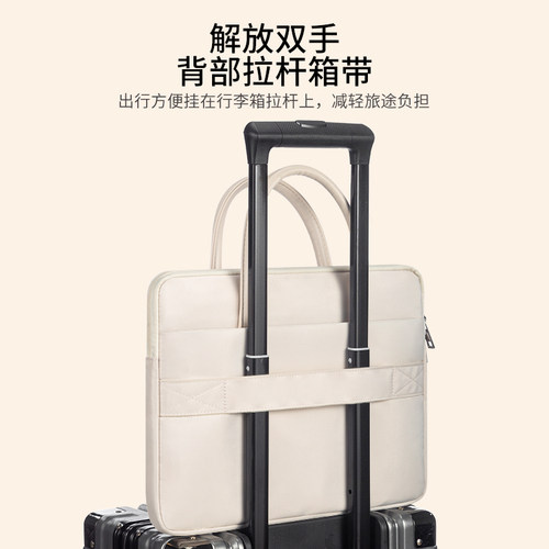 适用macbook14寸笔记本电脑包女2026新款苹果air13寸联想小新pro16手提华为matebook14s惠普华硕戴尔15.6小米 - 图3