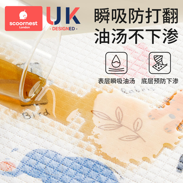 Disposable placemat portable outdoor table mat non-woven fabric style