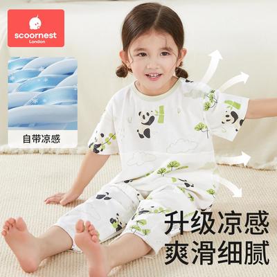科巢儿童连体睡衣夏季薄款家居服