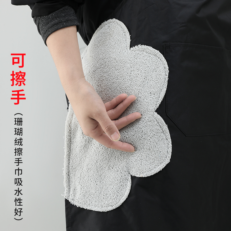 防水防油家用厨房新款成人围腰围裙 迪迪龙简意围裙