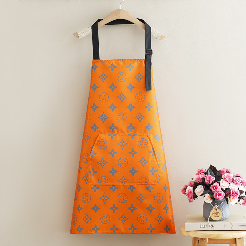 新款无袖围腰防水透气家用厨房围裙 迪迪龙简意围裙