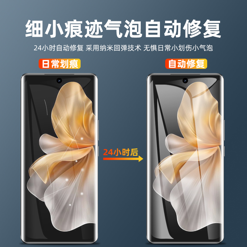 vivov30防窥水凝膜v29pro全屏v29e防偷窥v27e/v27pro解锁v30lite软v25pro曲面v30pro手机屏保护膜v23钢化v30e - 图1