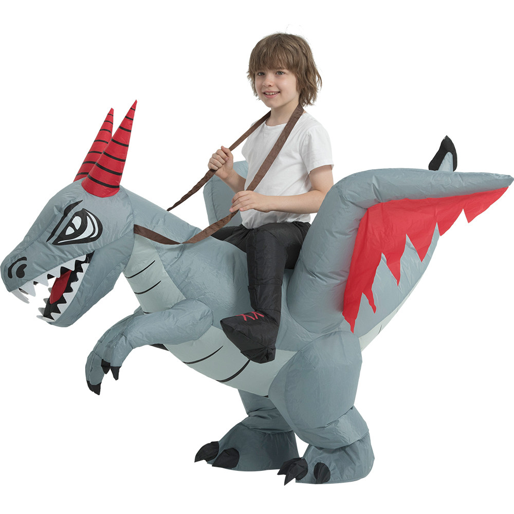 万圣节儿童服装西方邪恶龙dragon装扮道具玩偶服小恐龙充气衣服男