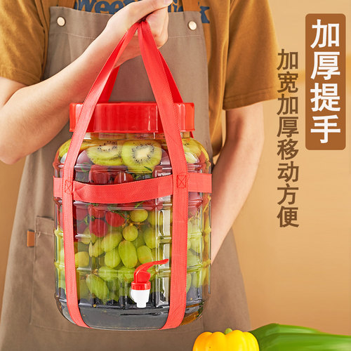 泡酒玻璃瓶专用酿酒坛泡菜坛子腌菜缸玻璃密封罐发酵罐孝酵素桶 - 图2