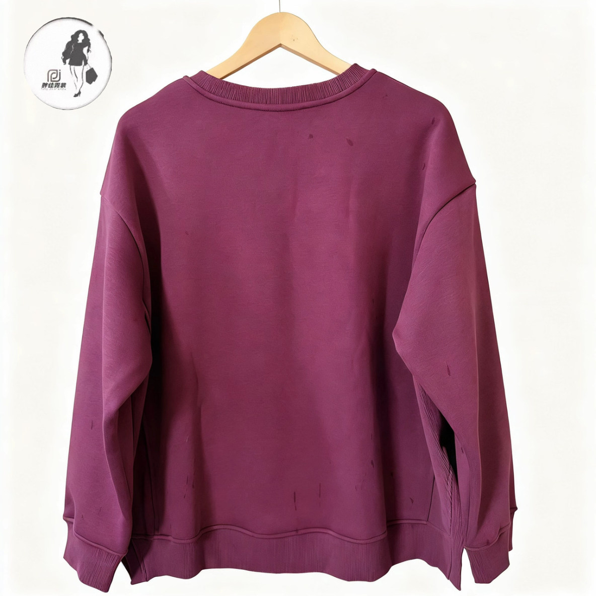 4232秋冬大码女卫衣加厚刺绣200斤圆领显瘦弹力胖MM休闲上衣,淘宝优惠券,粉丝福利购,淘宝优惠卷