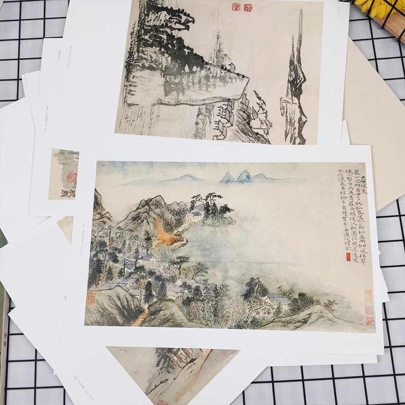 原大级高清完整中国好丹青·大师册页精品-石涛山水画册原作尺寸苦瓜和尚画语录国画临摹画册自学零基础入门收藏鉴赏名师画集-图1