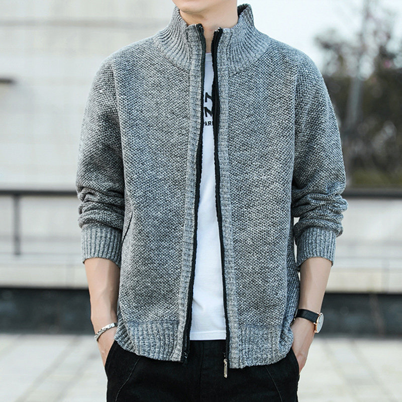 北极绒男士秋装针织开衫连帽卫衣 bejirog北极绒喆熙夹克