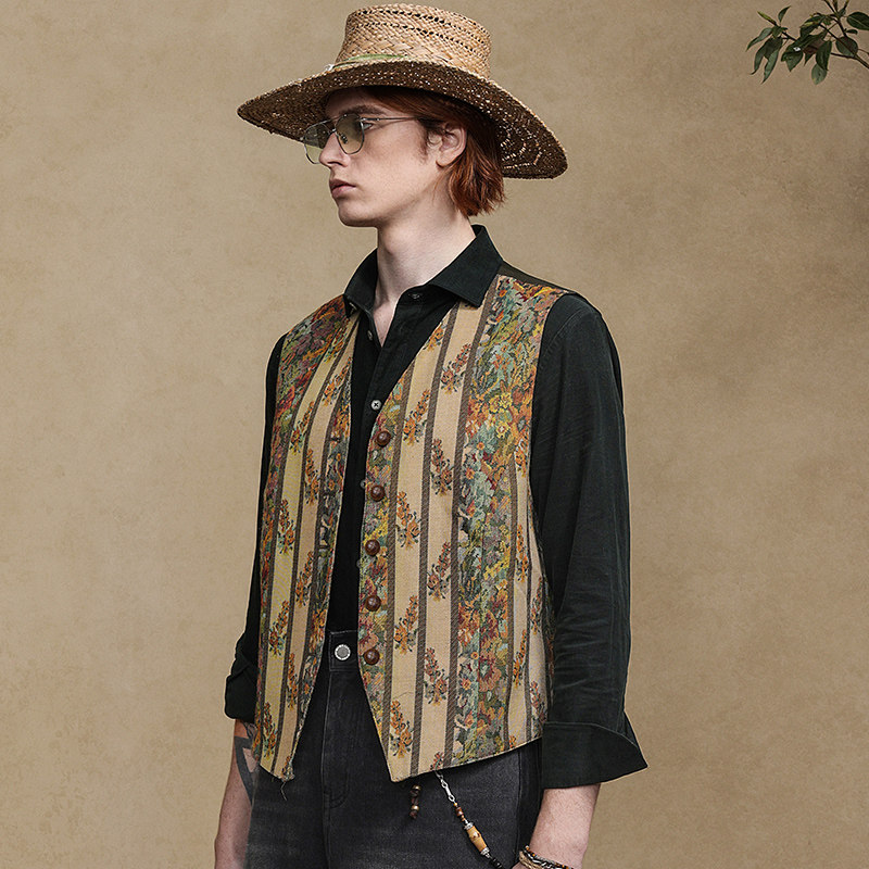 JDV商场同款秋冬新款提花V领休闲马甲男士坎肩短款WCV4109,淘宝优惠券,粉丝福利购,淘宝优惠卷