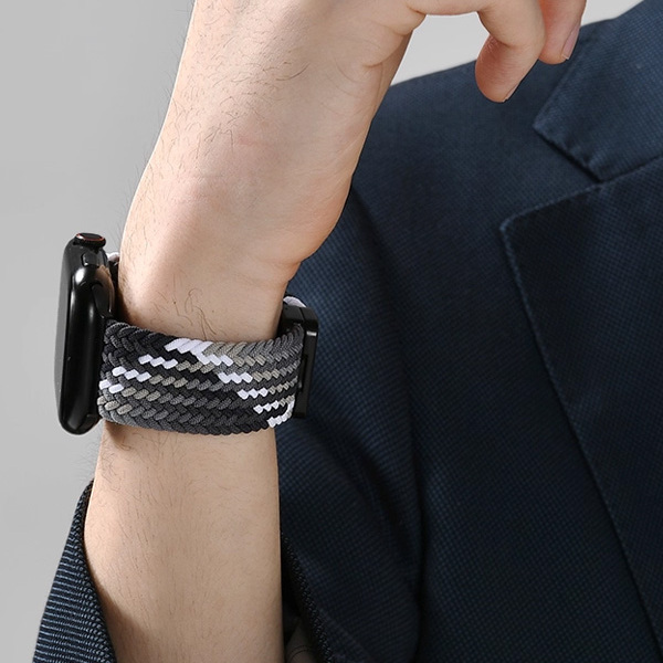 第一卫适用苹果手表表带S11新款iwatchS10编织磁吸applewatch尼龙S9男s8高级7女款运动SE3腕带ultra秋冬S6/5 - 图1