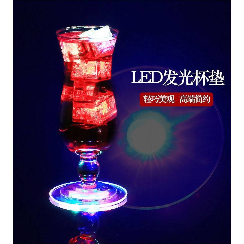 2022款超薄透明酒吧鸡尾酒发光杯垫底座发光灯灯光杯底调酒奶茶灯 - 图3
