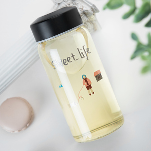 韩版玻璃杯便携随手杯