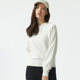 Background simple striped hooded long-sleeved sweater