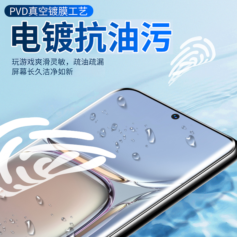 适用华为p50pro防窥钢化水凝膜mate50pro手机膜mate60防窥膜p70防偷窥p40pro+全屏pr0保护P50e防摔p60pro贴膜