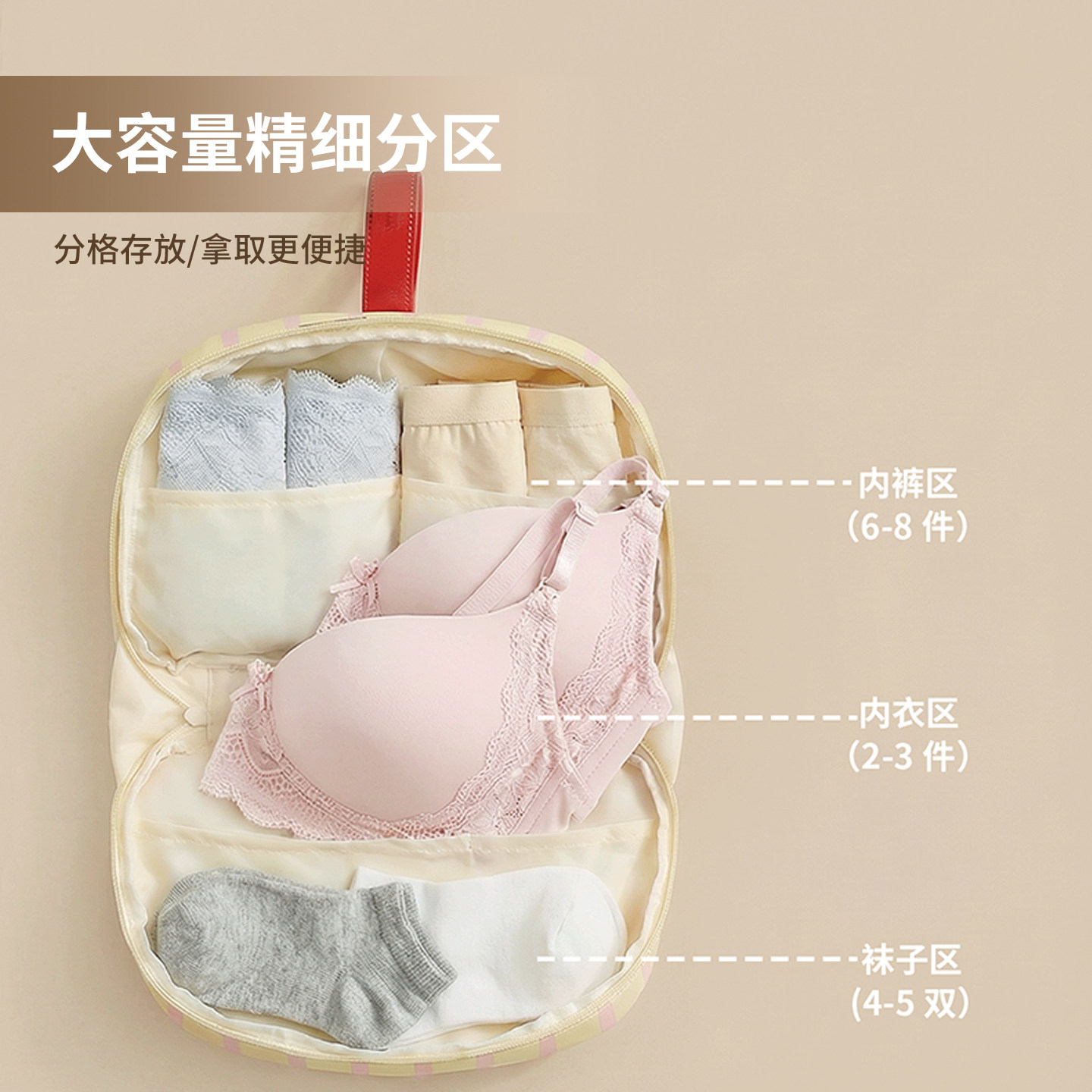 希维思内衣收纳袋文胸内裤袜子三合一便捷旅行贴身衣物专用整理包,淘宝优惠券,粉丝福利购,淘宝优惠卷