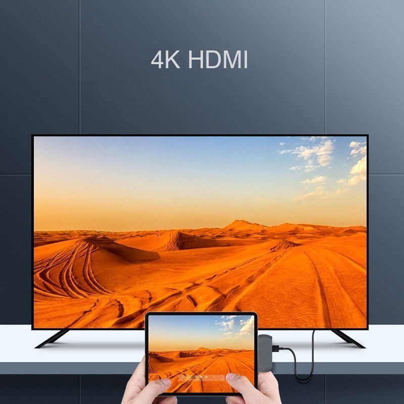 TYPE-C转HDMI一分四带音频TYPE-C转HDMI PD USB3.0 四合一高清转换器 - 图2