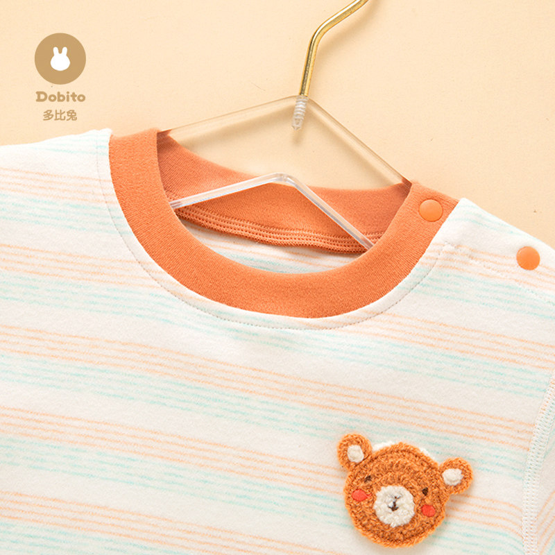 多比兔秋冬季秋衣秋裤宝宝纯棉舒绒棉套装男女童家居服婴儿打底衣,淘宝优惠券,粉丝福利购,淘宝优惠卷