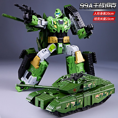 变形汽车玩具机甲金刚机器人男孩坦克飞机合体正版生日礼物6岁上 - 图1