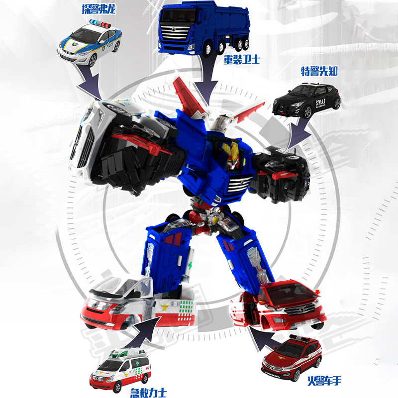 咖宝车神玩具变形汽车金刚机器人重装巨人男孩玩具卡伽宝合体机甲-图3
