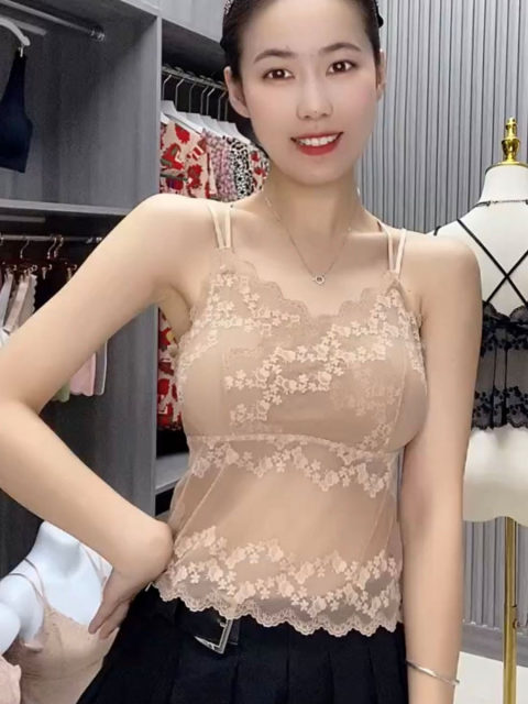 Lace suspender Organya vest sexy