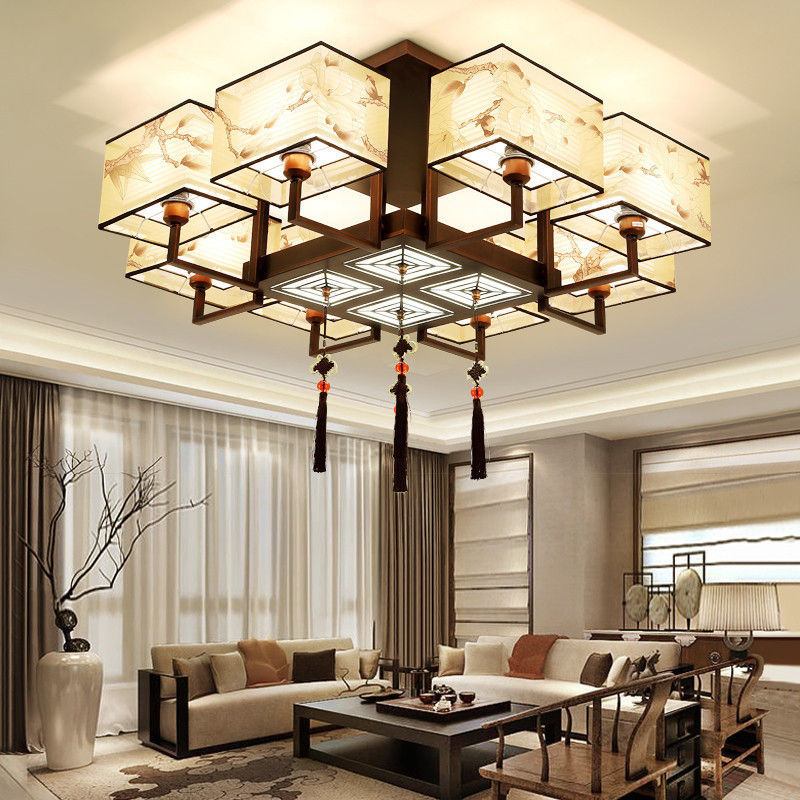 Modern simple whole house package living room lamp tea room box