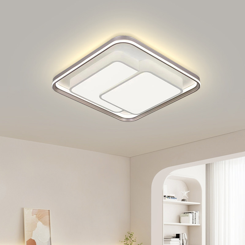 吸顶灯客厅现代简约2024年新款铝材铁艺平板家用全屋灯圆形卧室灯,淘宝优惠券,粉丝福利购,淘宝优惠卷