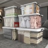 Прозрачный пластиковый вместительный и большой ящик для хранения, большая игрушка, коробка, увеличенная толщина