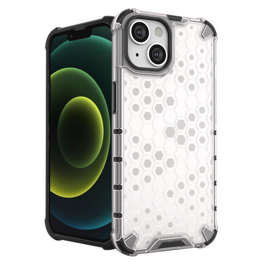 逸圣适用于苹果15手机壳17Air四角16e防摔iPhone14ProMax时尚蜂巢15Plus加厚气囊16Pro保护套i15透明硬创意壳