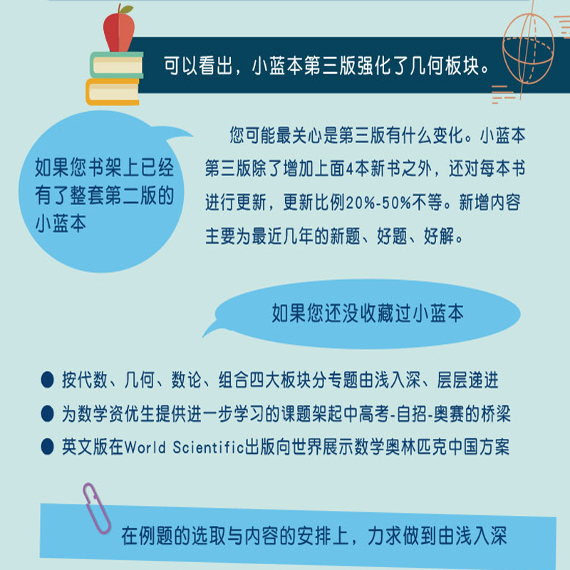 小蓝本 高中2024数学奥林匹克小丛书高中卷1-18册第三版全套 高中数学竞赛小蓝本因式分解奥赛培优教程解题方法技巧训练奥数小蓝书 - 图1