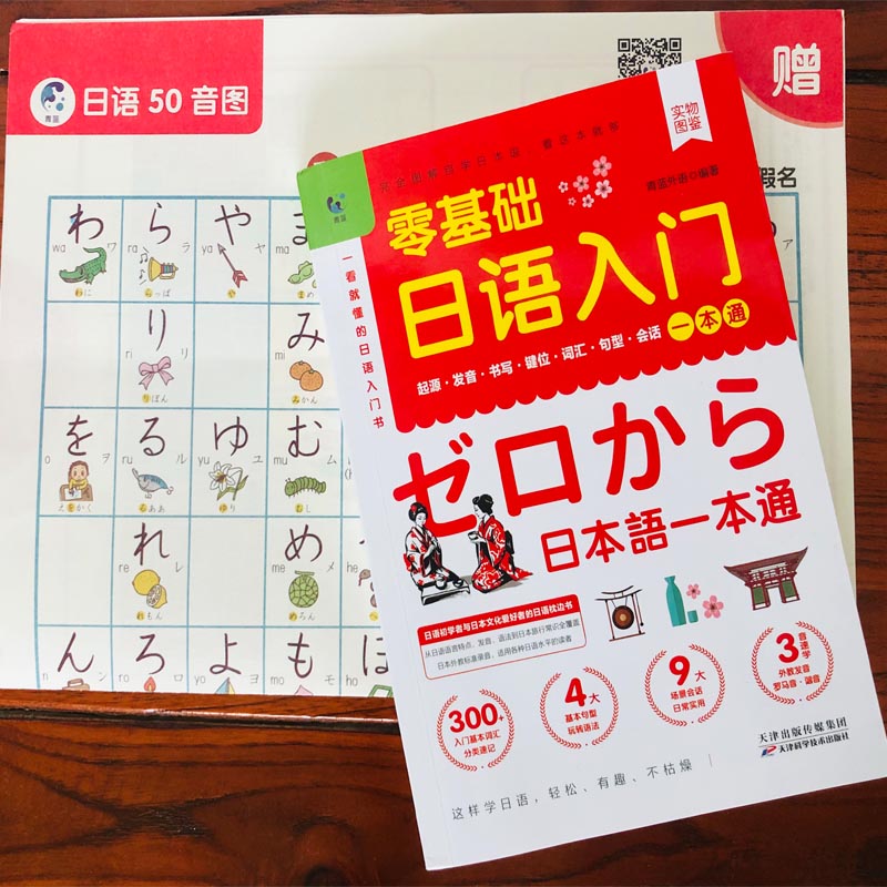 零基础日语入门一本通发音词汇句型字帖书写键位会话中文谐音正版五十50音图教材标准日本语口语自学图解零起点成人学日语教材书籍-图2