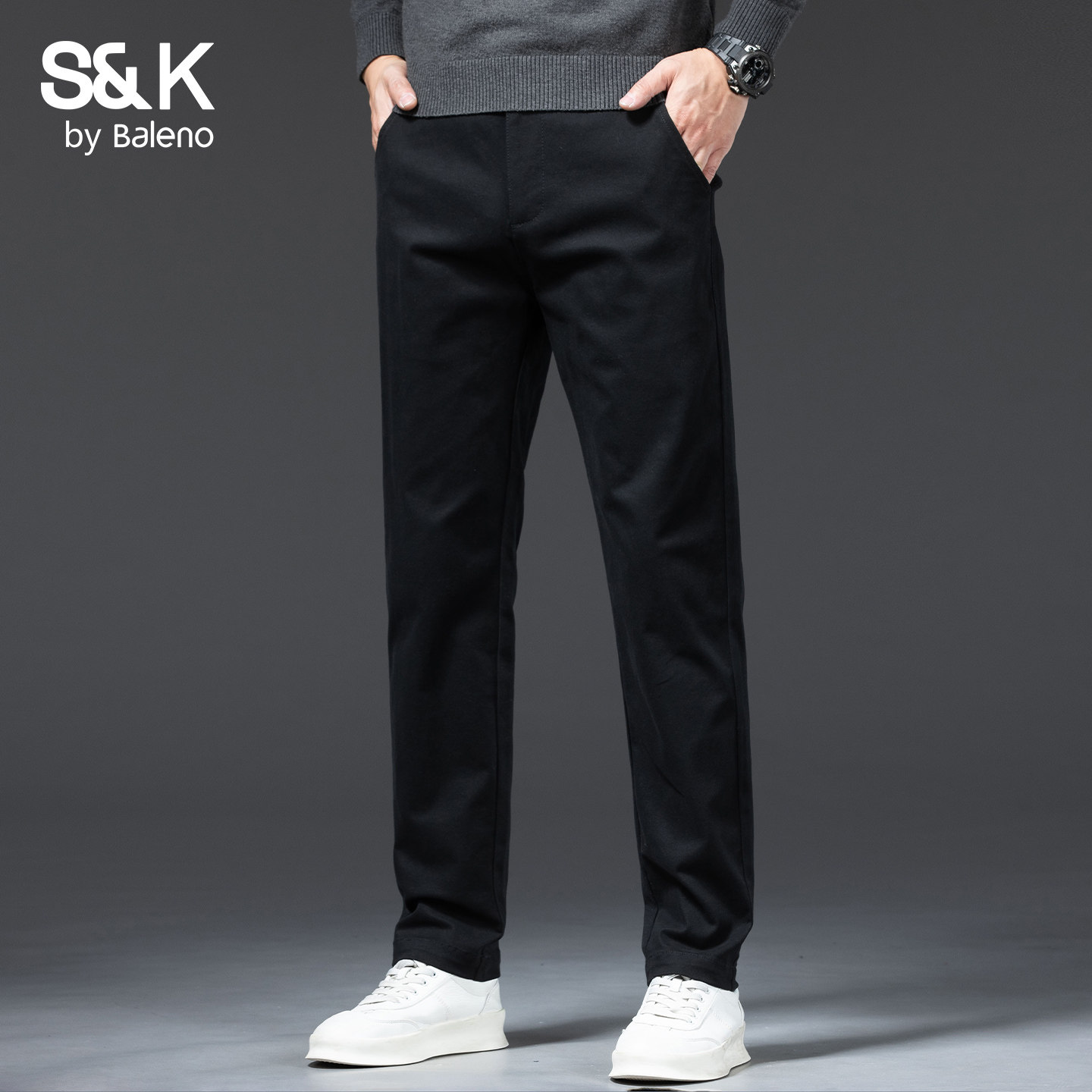 班尼路SK加绒加厚牛仔裤男2025秋冬新款宽松直筒水洗时尚裤子男YS,淘宝优惠券,粉丝福利购,淘宝优惠卷