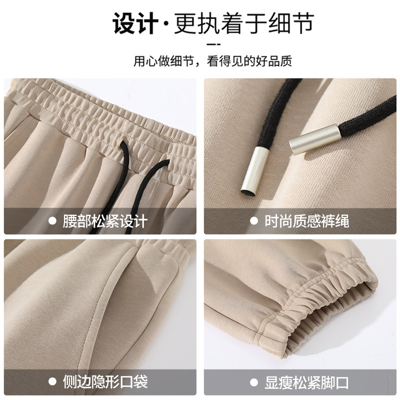 班尼路S&K黑色工装裤男款秋季重磅宽松男士休闲裤青少年束脚卫裤A,淘宝优惠券,粉丝福利购,淘宝优惠卷