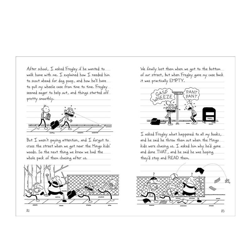 【预售】Diary of a Wimpy Kid: Hard Luck(Book 8)，小屁孩日记第8部英文儿童漫画 Jeff Kinney-图2