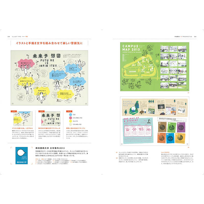 【现货】Layout&Colors appealing by Illustrations，版式与色彩：插画日文原版图书籍进口正版 Bnn版面设计 BNN-图1