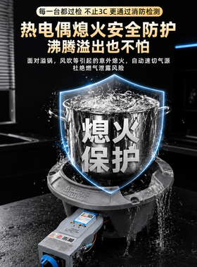 志高商用猛火单灶燃气灶