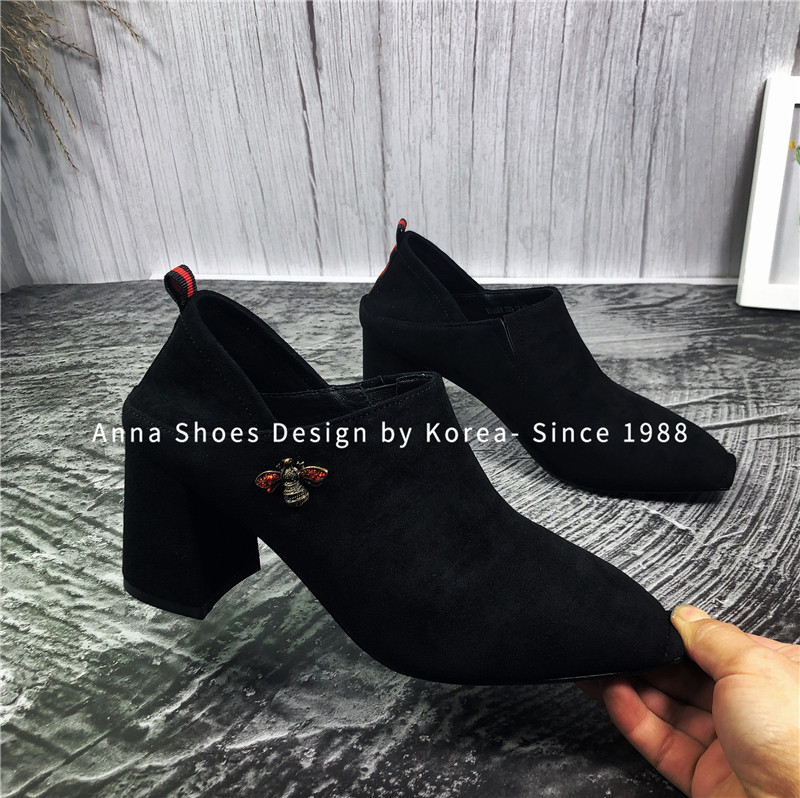 商场撤柜2023年新款方头深口单鞋女秋冬两穿高跟鞋方头粗跟女鞋靴,淘宝优惠券,粉丝福利购,淘宝优惠卷