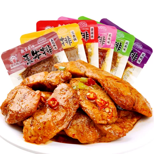 Huijia Ingenuity Subsida рука, чтобы разорвать мясо повседневное, закуски, острая упаковка закусок, высушенная тофу небольшая упаковка