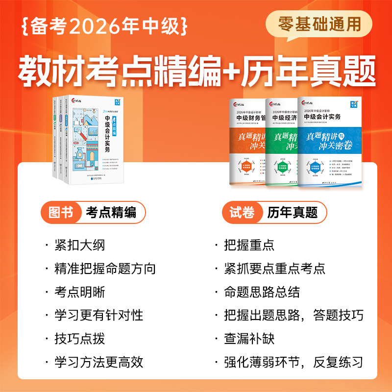 送三年课程】提前备考2025中级会计2024教材考点精编历年真题试卷职称考试习题官方正版教材通关宝典实务经济法财务管理题中欣教练