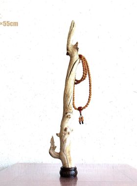 千年胡杨风化枯木根艺整体随形摆件自然禅意创意家居软装饰品搭配