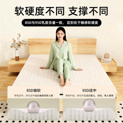 乳胶垫床垫薄款软垫家用3cm学生宿舍单人泰国天然橡胶榻榻米垫子 - 图1