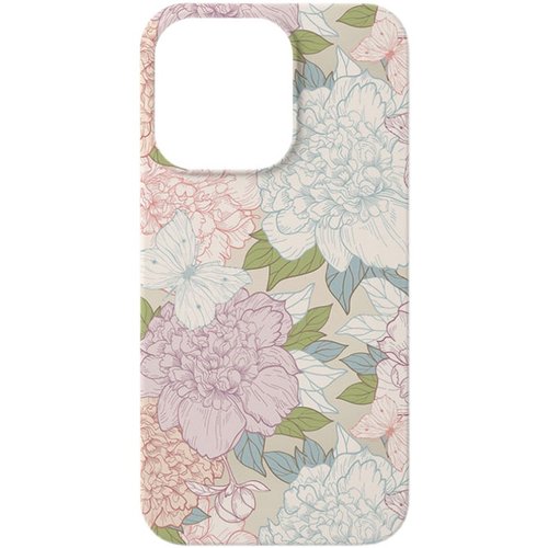 原创设计复古风小清新插画适用苹果17PROMAX手机壳菲林iphone16plus15pro13mini日韩艺术花园磨砂全包大孔INS - 图3