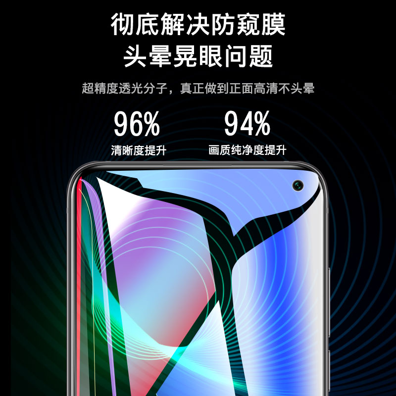 创霸旗舰店iqooz1钢化膜vivoiqooz1防窥膜全屏覆盖5g防偷窥屏iqooz1x手机膜iqoo原装z1防窥贴膜iq00z1x全包ipooz1保护膜3