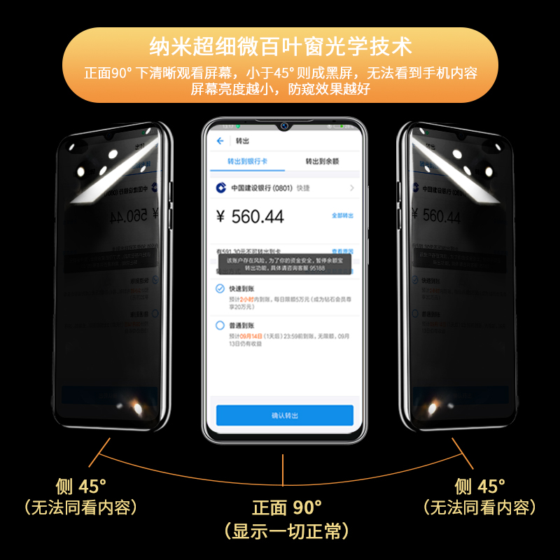 创霸旗舰店魅族note9钢化膜防窥膜全屏覆盖防偷窥屏魅蓝note9手机膜防透窥贴膜后原装全包无白边防窥视刚化保护膜防偷窃1